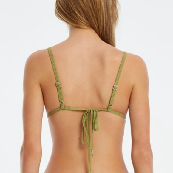 [Zulu & Zephyr] NWOT Signature Simple Printed Ribbed Bralette Top Medium - Picture 11 of 11